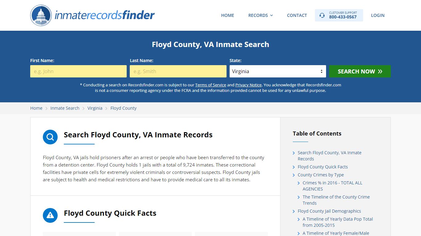 Floyd County, VA Inmate Lookup & Jail Records Online